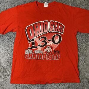 Vintage 2002 Ohio State OSU Big Ten Champions 13-0 Undefeated T-Shirt Large